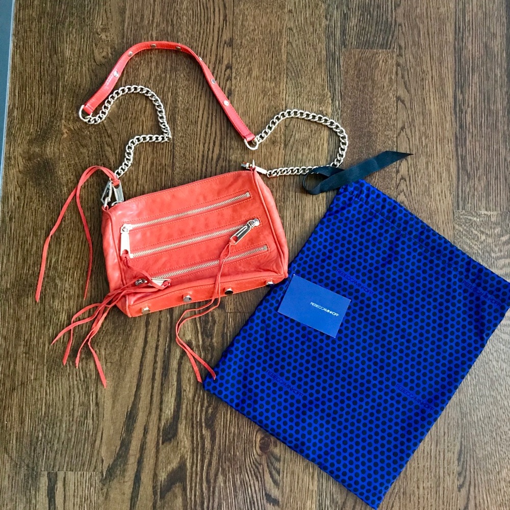 Rebecca Minkoff Triple Zipper Leather Crossbody